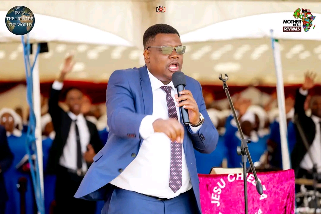 Mother Of All Revivals — preacher delivering the burning message