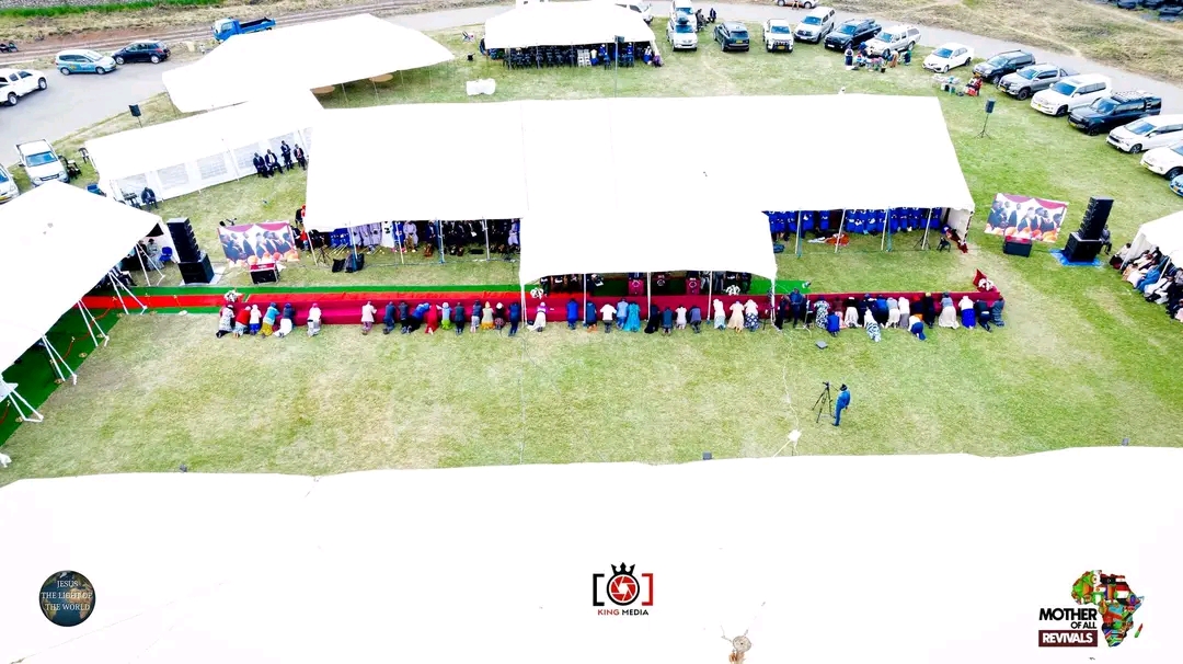 Mother Of All Revivals — aerial view of the event grounds